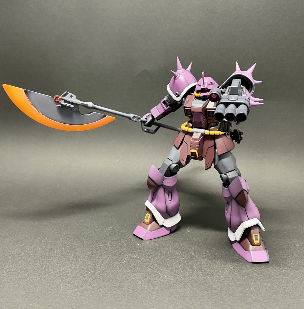 三連装ガトリング砲。グフやイフリートに絶対付けてあげたいぐらい好きな武器です。