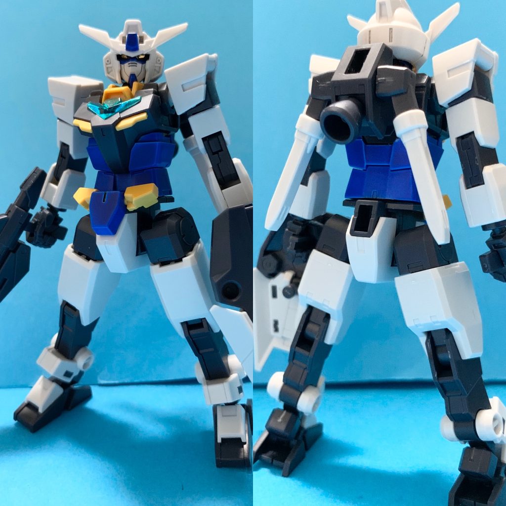 フロント、バック。単純に赤→青に変更したのとカメラアイの色を変えただけです。