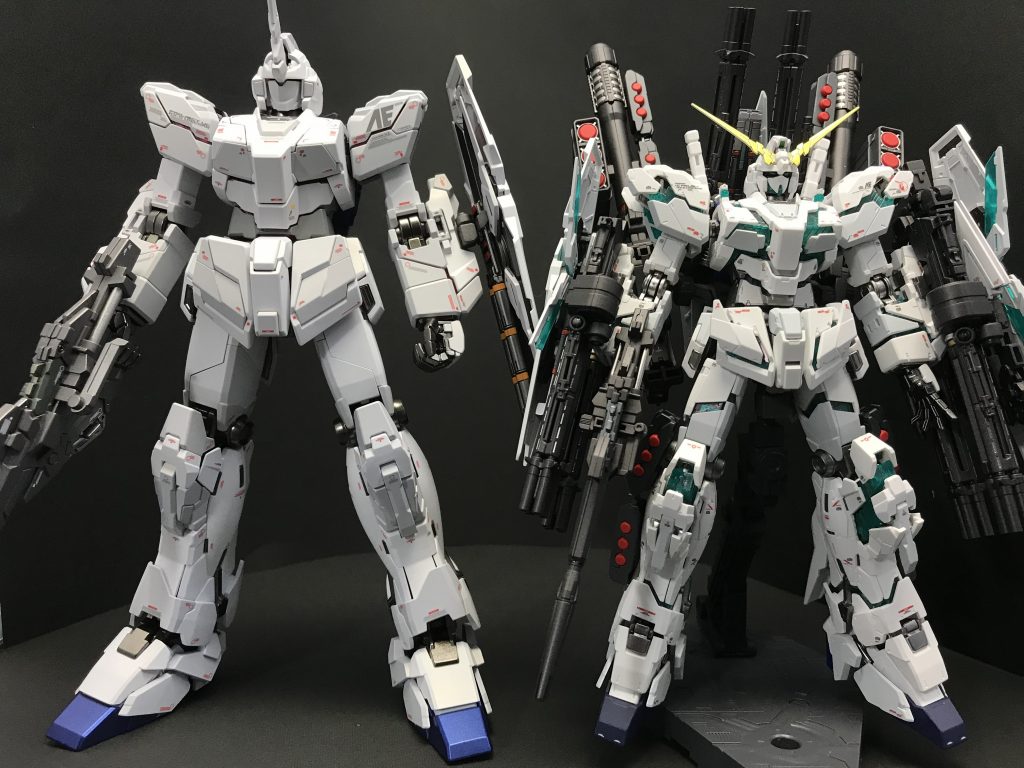 前に作ったRGのフルアーマーと並べてみました。