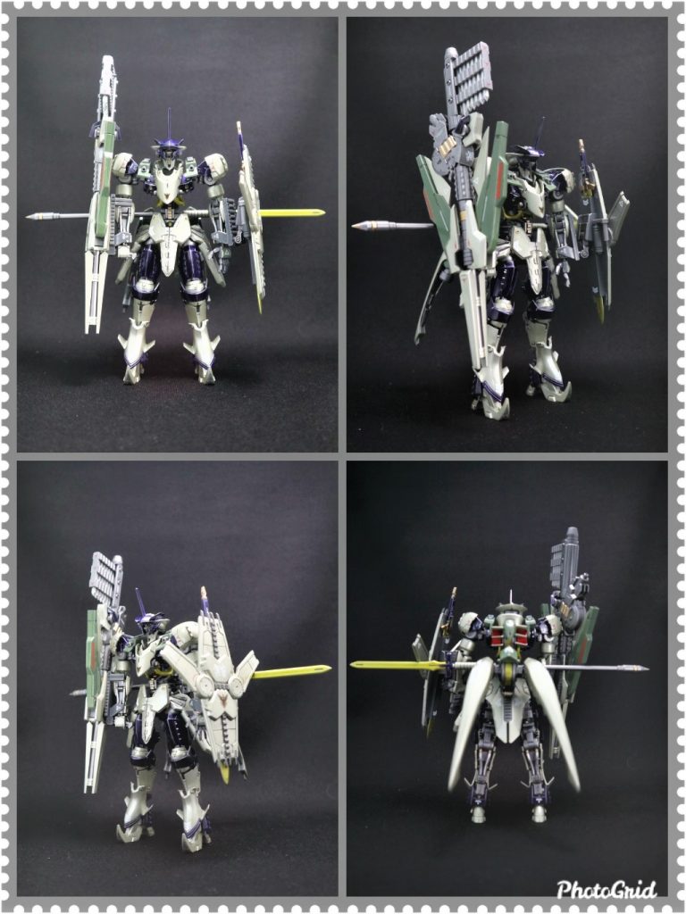 フル装備各アングル
ミスティルティン収納状態。ヴァルキュリアスピアは腰背面に懸架可能
