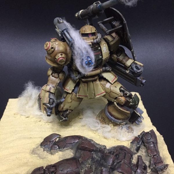 ザク ハーフキャノン改、砂漠仕様。