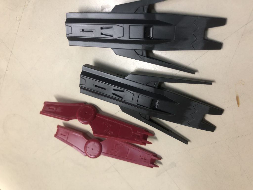 スジボリを全体的にしてみました。