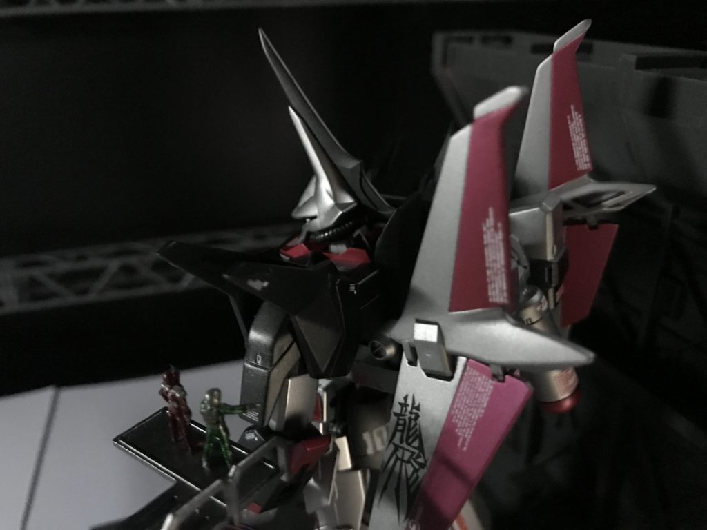 斜め後ろから。