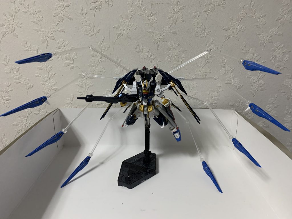 拘りのポイントその4
ドラグーンをRGの物にしたことでアメスト本体とのディスプレイを可能にしました。