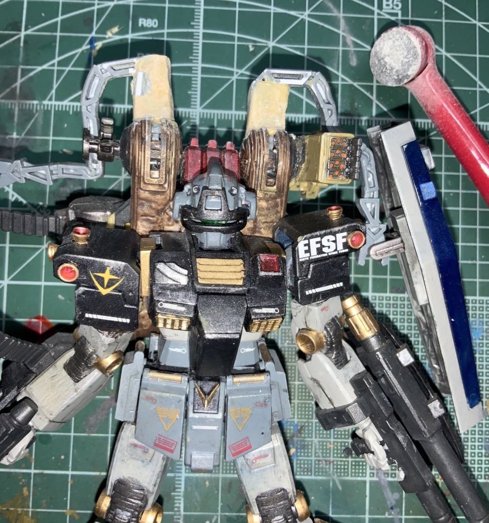 ポリッシャーで削って、磨いて