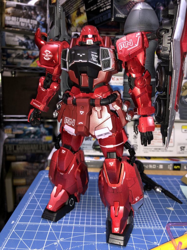 付属のマーキングシールで説明書通りに貼ってみました。