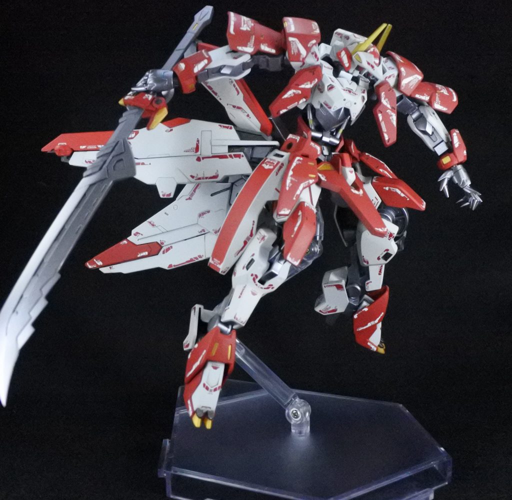 以上!STH-18『イオフレーム・妲己』でした!
今回は、もともと最初のサムライをイメージして作成していましたが、某メガミを見てキツネもイイなと思って追加装備を作ってみました!
全身のデカール張りが大変でしたが良い作品ができました。
ご観覧いただきありがとうございました!