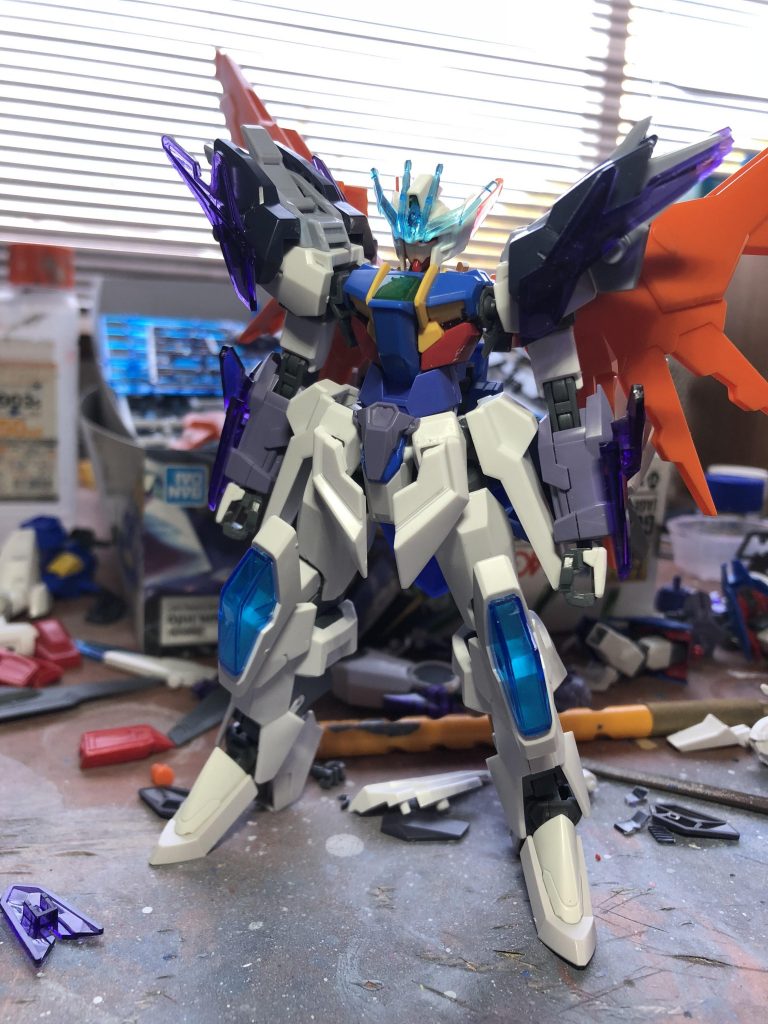 1番最初の段階
下半身はすでに形が決まっていたものの、上半身がかなり迷走していました。