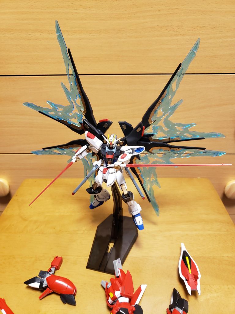 光の翼でセイバーを斬った後を再現