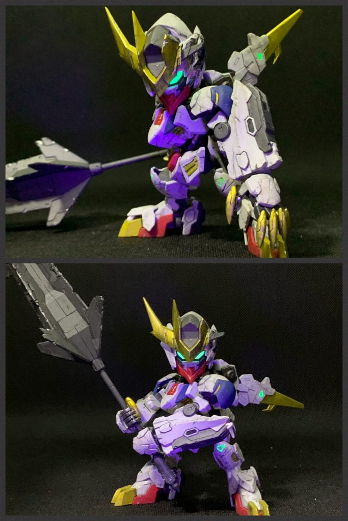 差し替えで緑の目もできるよ。ブラックライト で蛍光発光!