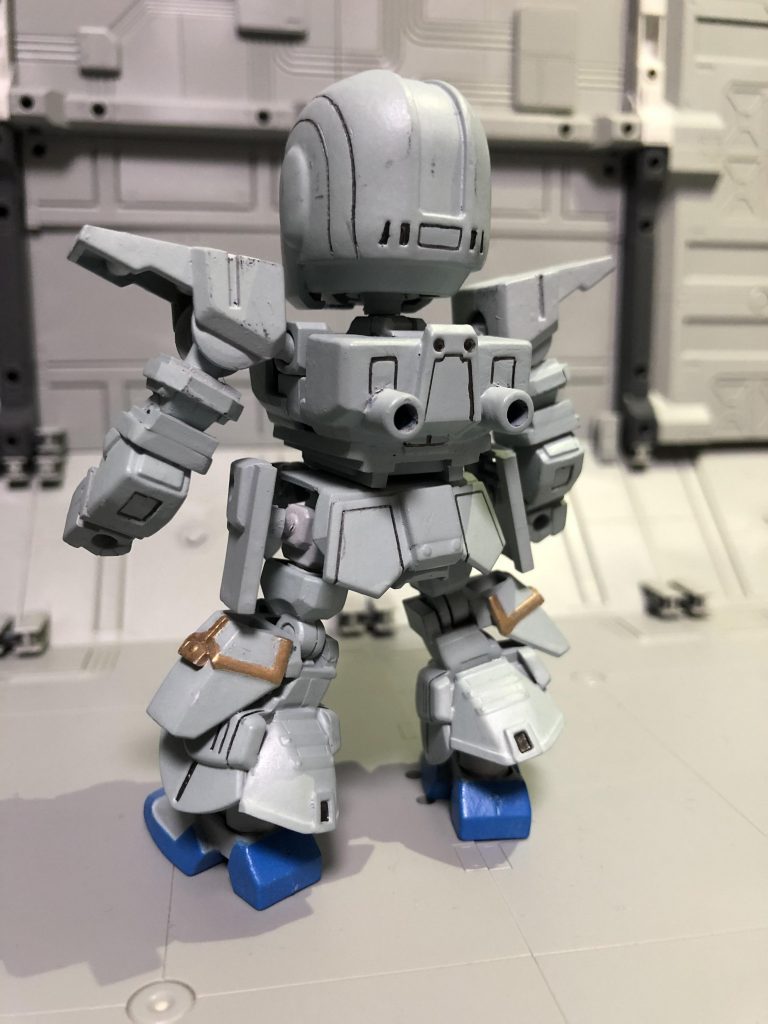 軽装状態、裏面。