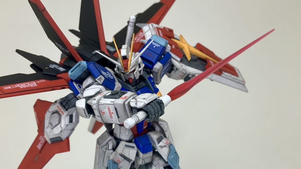 RGフォースインパルスガンダム CGイラスト風塗装–8枚目/制作者：T-self