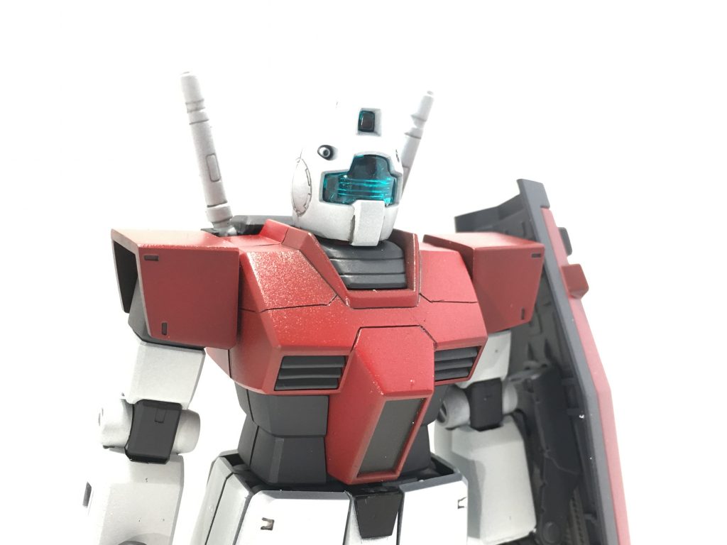 筋彫りに挑戦してみました。胸部ディテールのみ。まだまだ練習しないとですが。