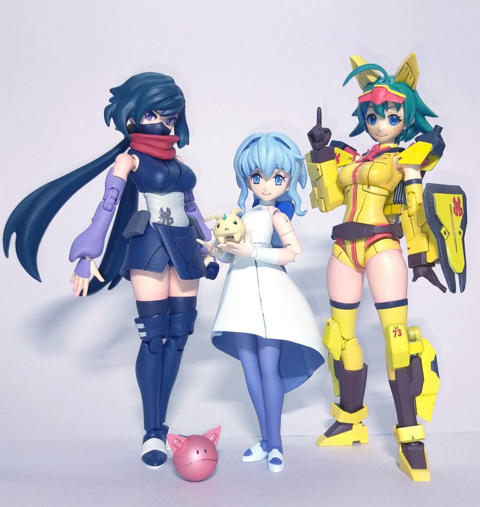 ビルドダイバーズガール集合で最後に1枚
ダイバーモモはサラちゃんの完成直前に作り直したくなりメンテ中です
モモハロで我慢してね☆ミ
アヤメさんとナミさんもデカールの印刷スペース余るの勿体ないって事で
フォースエンブレムを作ってちょっとオシャレしました