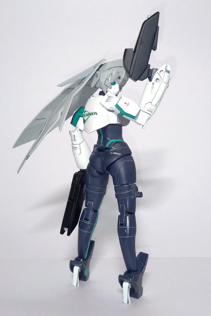 ■オマケ
デカールを作る際にメイの背中の空白がきになっていたので
EL DIVERのロゴを適当にでっちあげてみました