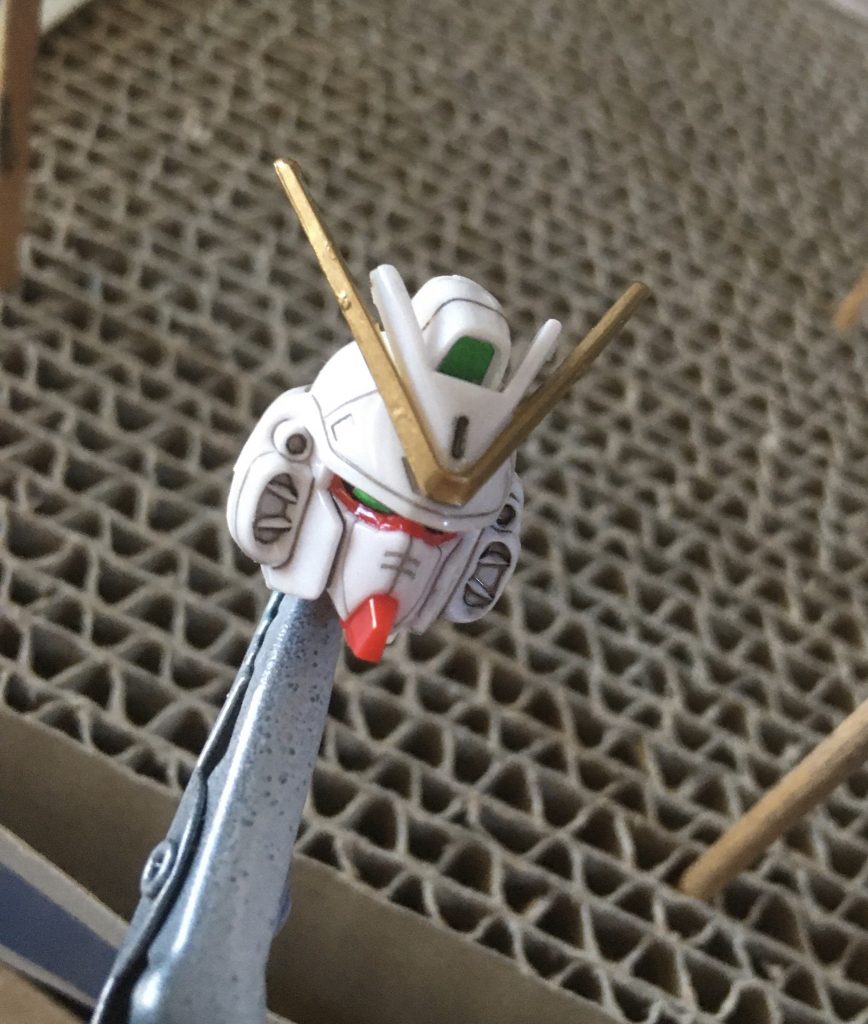 お顔は墨入れとクリアだけですが十分カッコいい仕上がりに