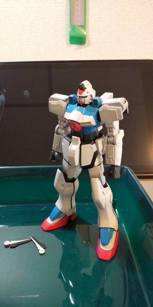 スミ入れ前。基本塗装完了。