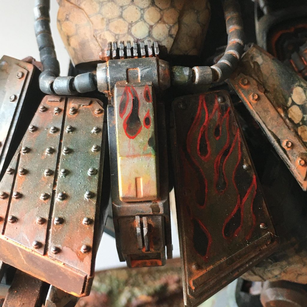 ファイヤーパターンは手描きです🔥🤚