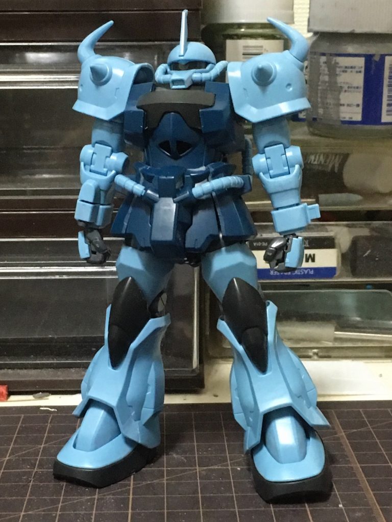 素組みの状態。