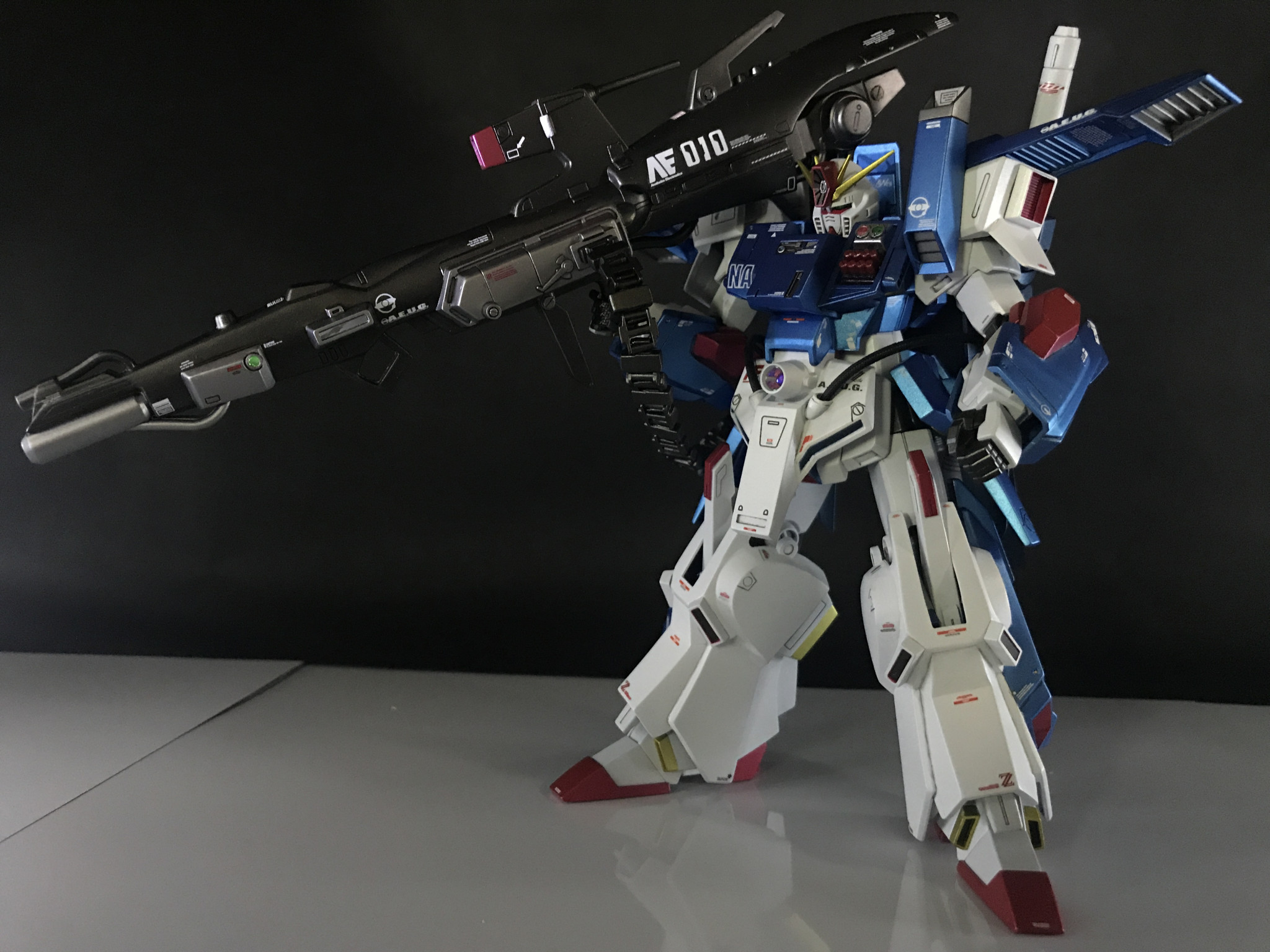 HG 1 144 フルアーマーZZガンダム改修全塗装完成品 - プラモデル