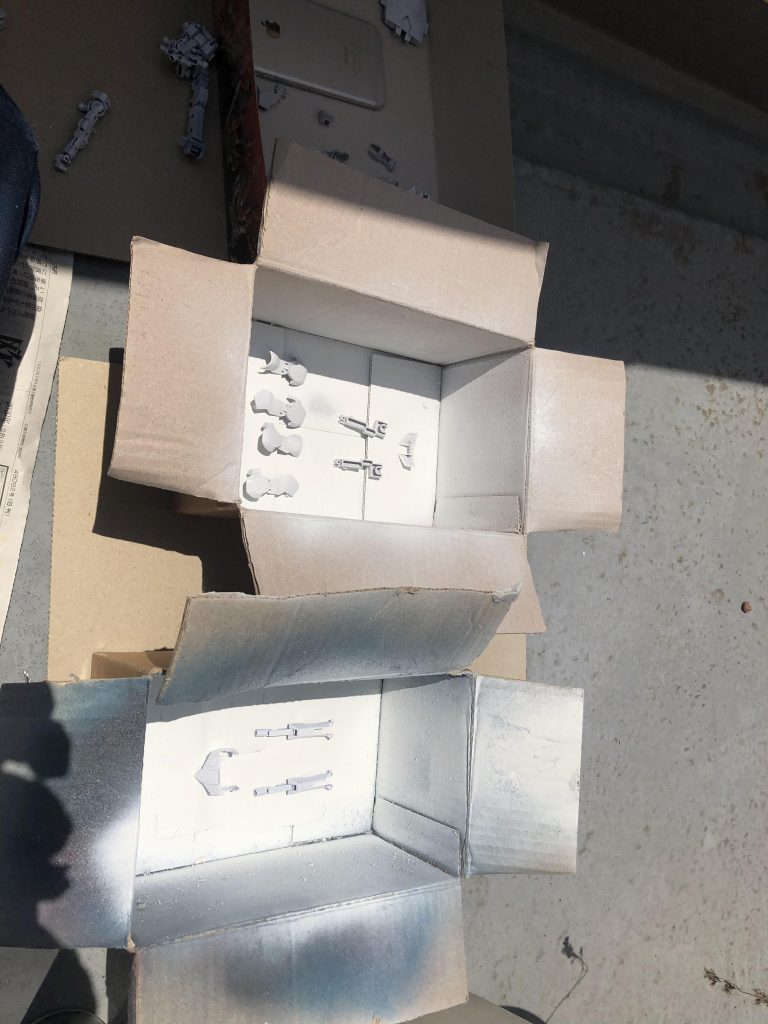 全部白く塗装しました