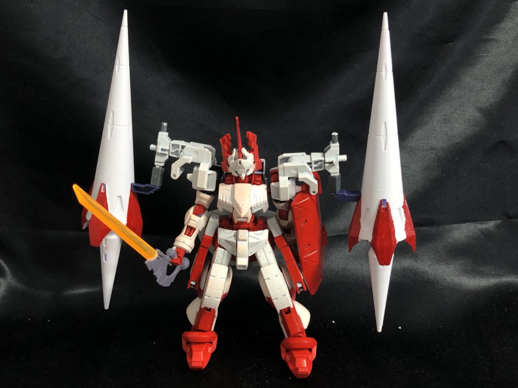 キマリスと言えば槍なので肩にゼルトザームの槍を装備させて接近戦の装備にしました。