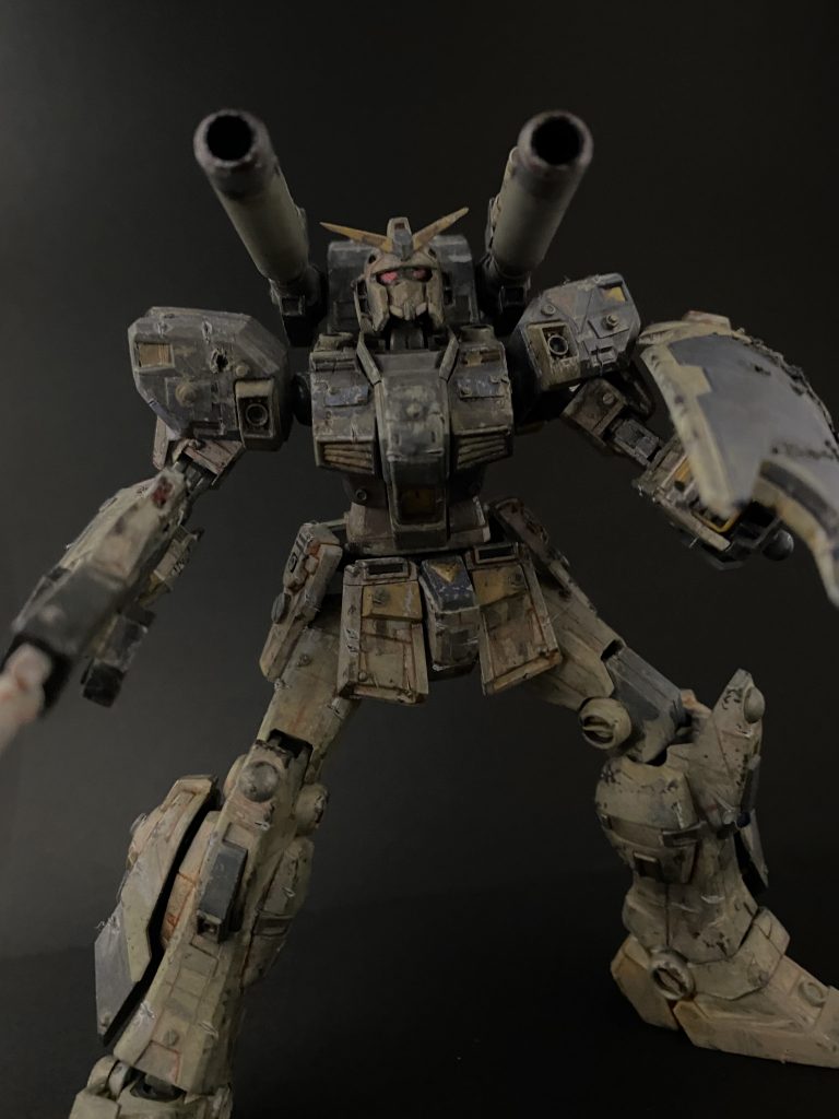 キャノンの発射姿勢をイメージした画像です。初期設定画を元にしたので一部をグレーで塗っています。