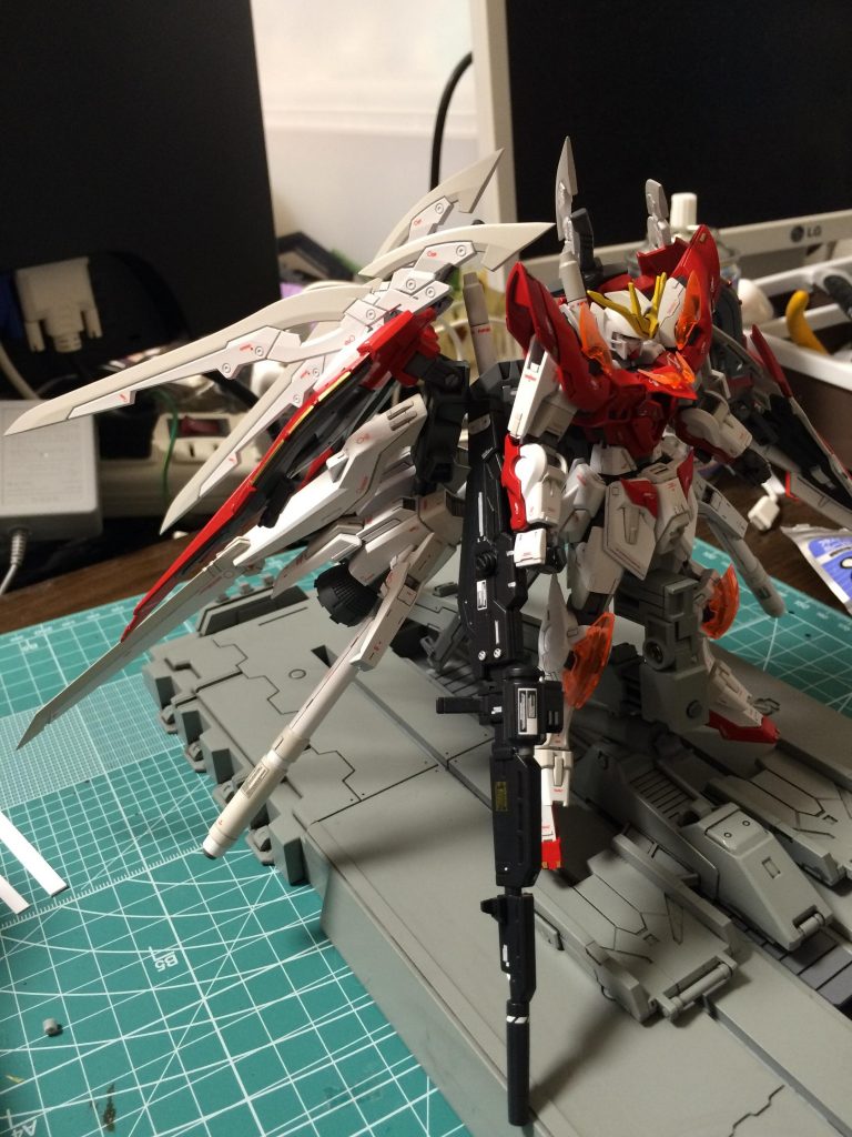 完成間際くらい
ちなみにバスターランチャーは紅ウエポンで作りました