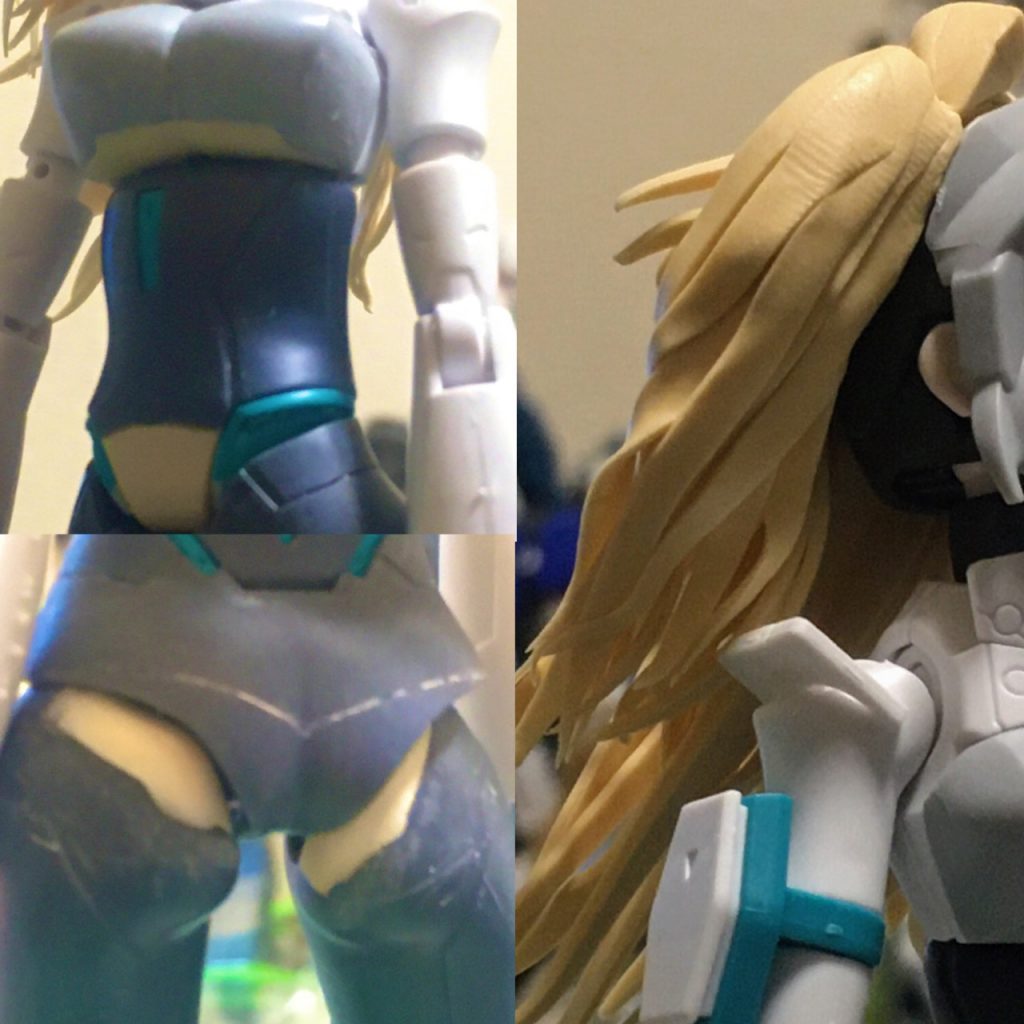 下乳・下腹部・お尻など、エポパテで形状修正