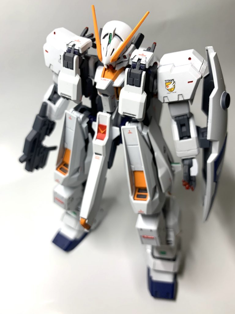 斜め上から。手首交換するのを忘れてた事に気付く…