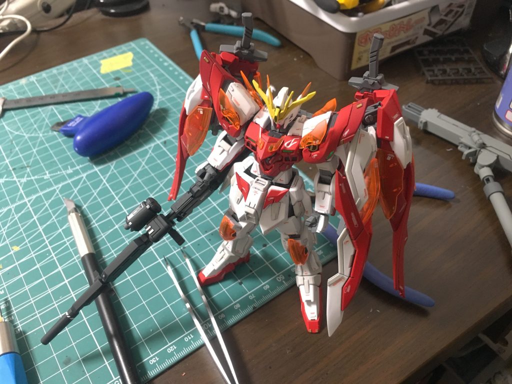 胸の炎マークは1番のお気に入りポイントです
ハイキューさんのデカールを切り出して作りました