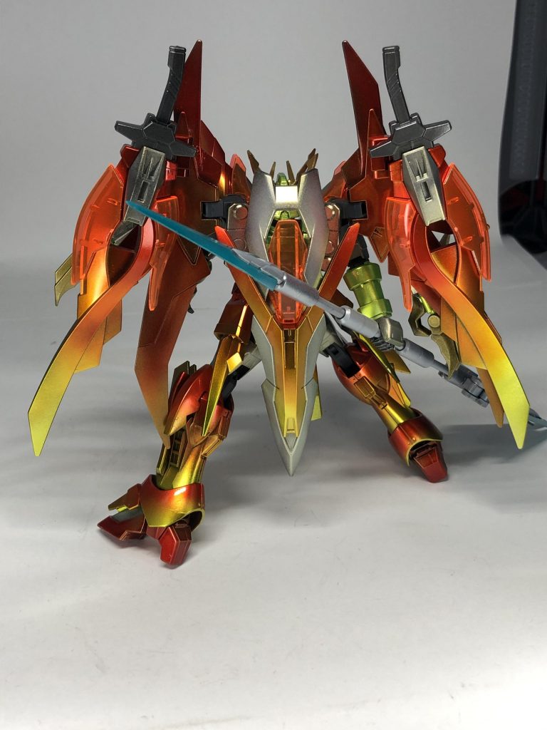 背中にゼロ炎のシールドとハイパーカレトヴルッフを付けました