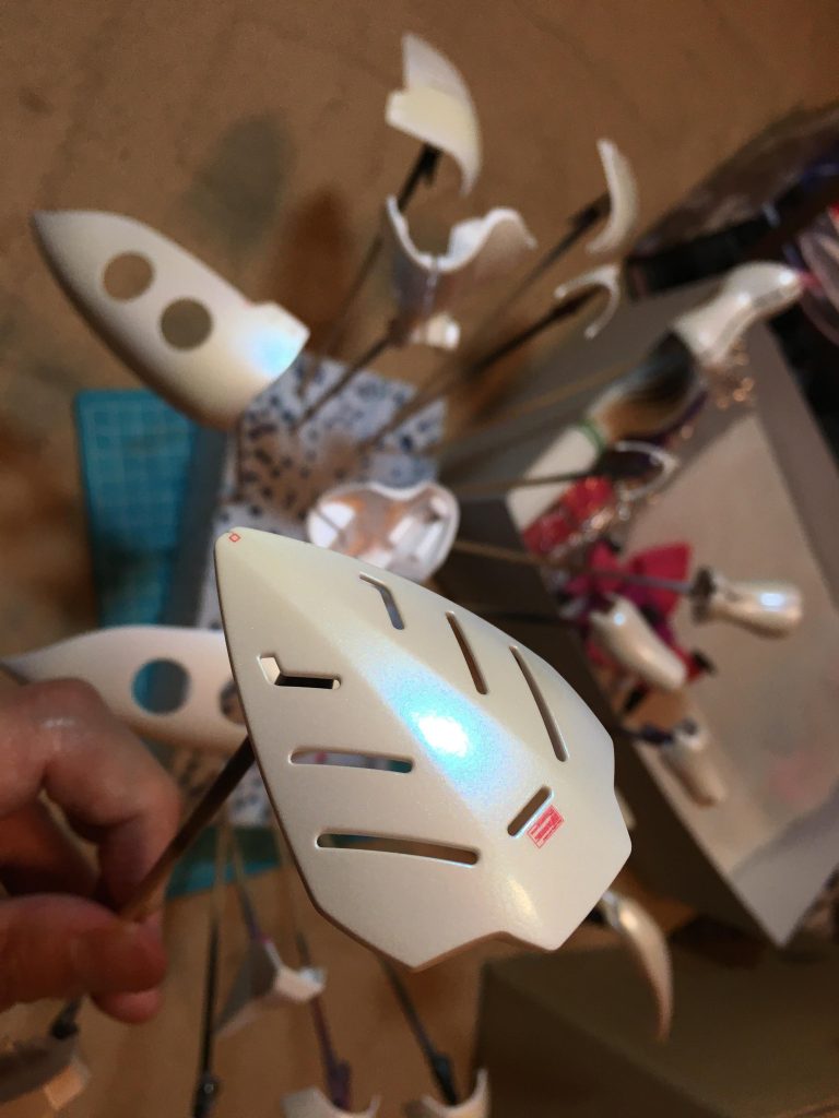 水研ぎ前です。この時点の仕上がり具合で鏡面がどうなるのか決まってるのかもしれません。