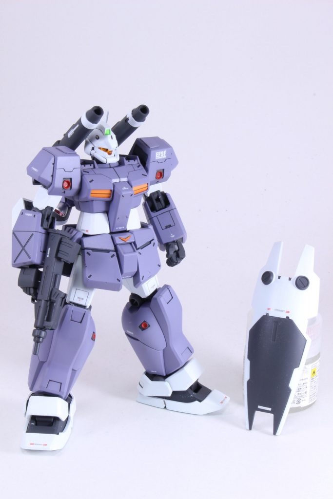 -妖怪パーツ隠し-

元々のライフルは、マガジンの上下位置変更して塗装しようと思ったら、ノズルが妖怪パーツ隠しにあったので、急遽ジムスナイパー2のライフル拵えました。

シールドと腕の接続部分も塗装しようと思ったら妖怪(ry
…これに関してはパーツ注文したのですが、コロナの影響によるのか、1ヶ月経っても来ないので諦めました。。。
一応シールドは製作していたのでせめて撮影だけでも…