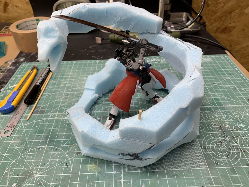 水の呼吸、生生流転という技に出てくる龍を表現したく何度も作り直しました(>_<)