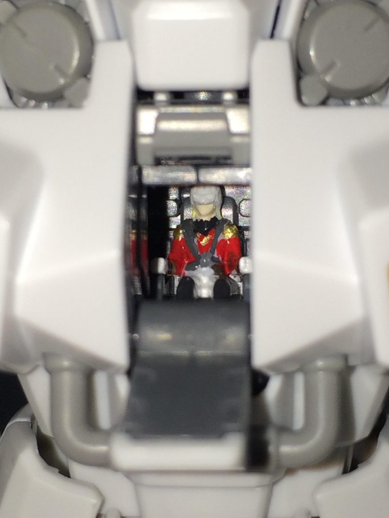 ほぼ素組と言ったのは、コクピットのゼクスを塗装したからでした😁
