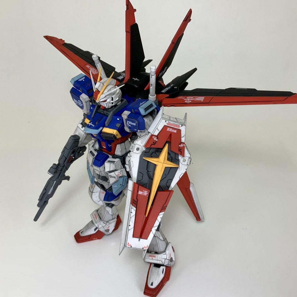 RGフォースインパルスガンダム CGイラスト風塗装–4枚目/制作者：T-self