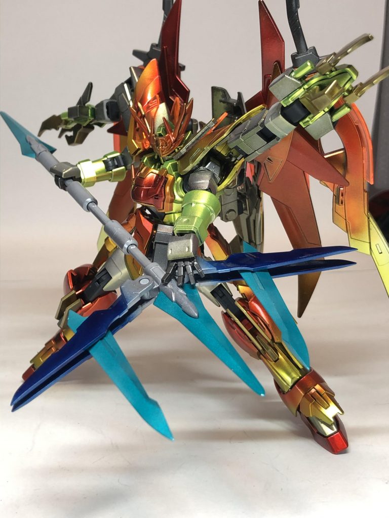 トライデントスピアは青い炎を意識して切っ先を青く