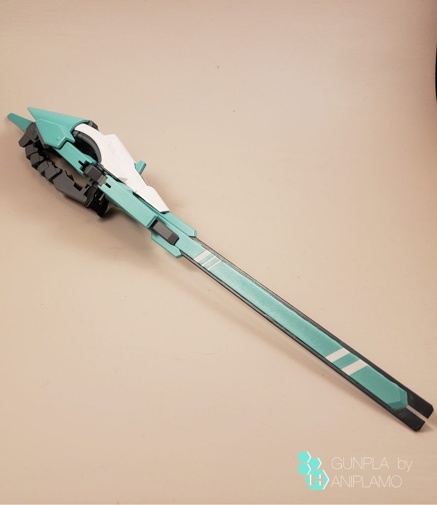 Masking of the paint added a nice effect on the rifle. 