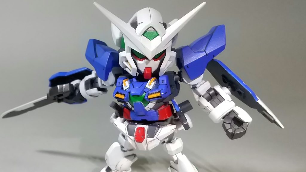 拳はSDCSを使っています。
SDEXはパーツが色ごとに別れていないので、マスキングが大変でした。ラッカーでエアブラシ塗装してあります。