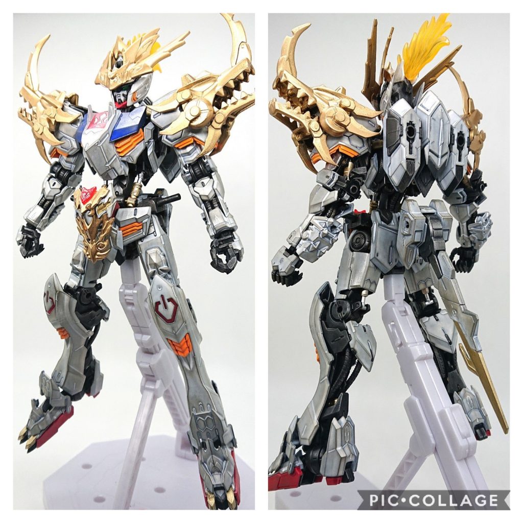 バルバトスに甲冑を着せていきます。