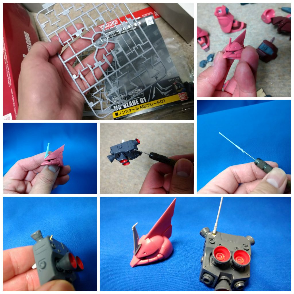 欠損したアンテナはビルダーパーツで