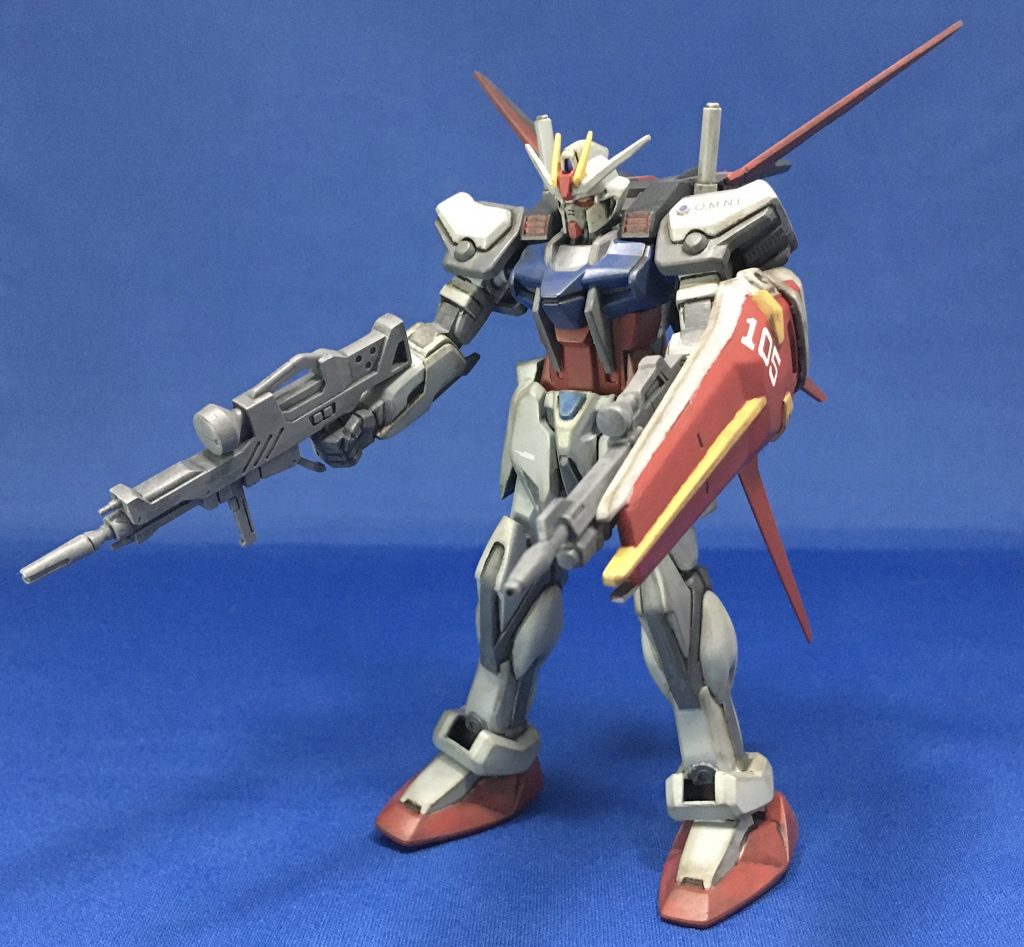 精いっぱいのアクションポーズです