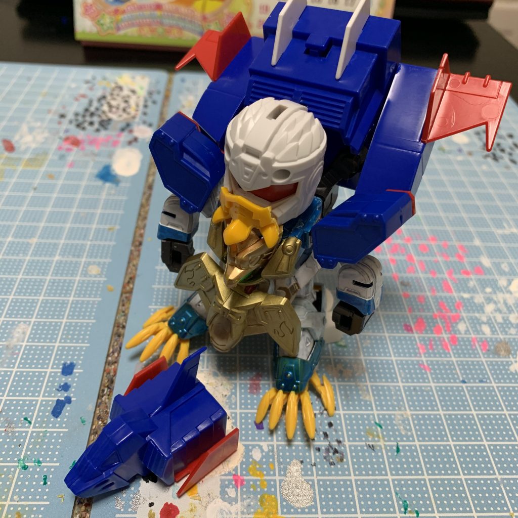 制作工程
元キットの曹丕ガンダムのバックパックと武者璽威武装が無改造で微妙にフィットしてくれたのは嬉しい誤算でしたw