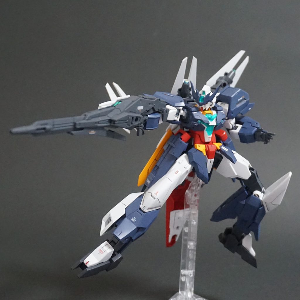 ビームシュートライフルU7を構えて