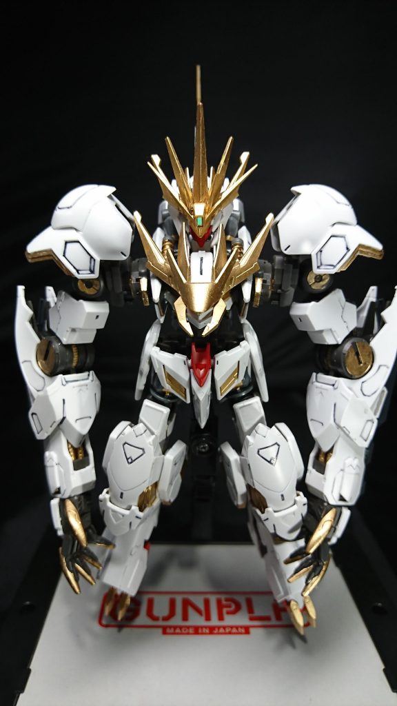 巨大な両腕はそれそのものが武装であり、攻撃力。
力ですべてをねじ伏せる暴君の象徴。
他のナハティガルシリーズと異なり機体カラーは白と金で塗装されている。