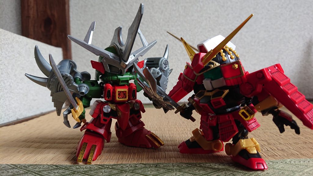 武者頑駄無に代わり闇将軍との戦闘