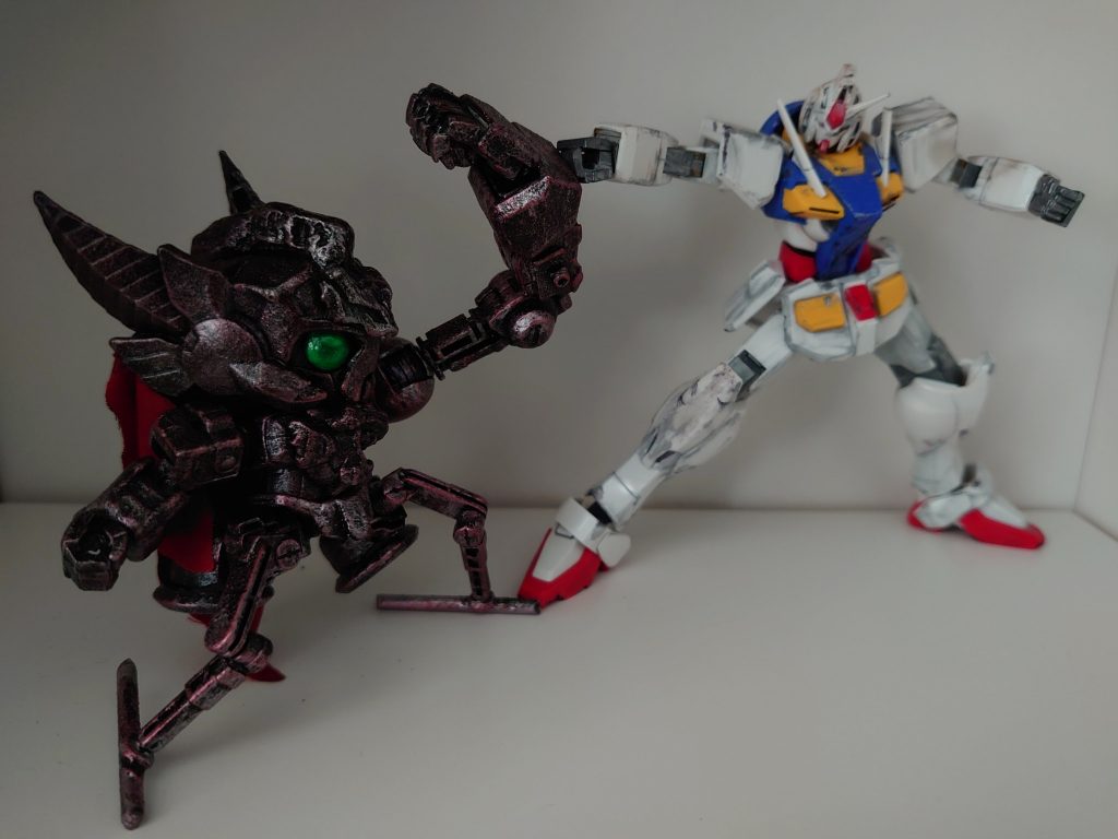 武器が(作って)ないから近接攻撃ポーズしか撮れないんだなぁこれが。