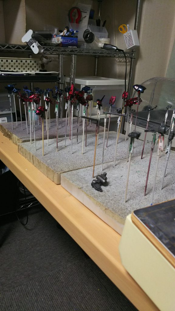 フレームは焼鉄色、他の部分はラップ塗装で仕上げてあります。