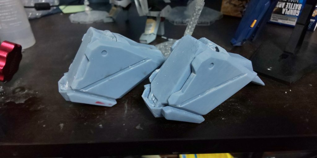 ウエポンカーゴは3Dプリンタで製作です。かなりの重量となってしまった…